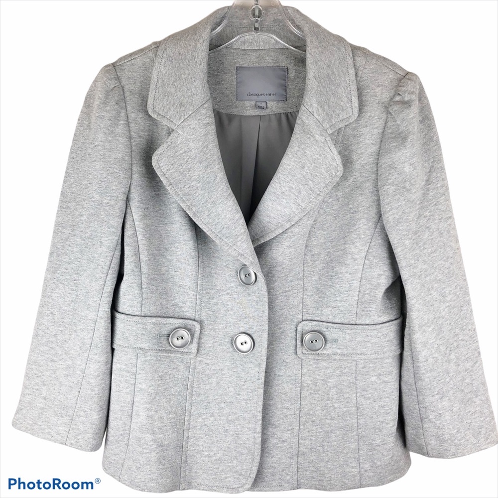 Classiques Entier Nordstrom Grey Silver Blazer S